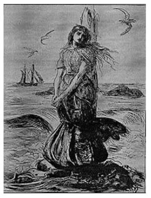 The Wigtown Martyrs: Depiction of  Margaret Wilson
